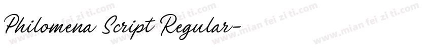 Philomena Script Regular字体转换